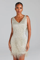 Euphoria Shimmer Fringe Dress