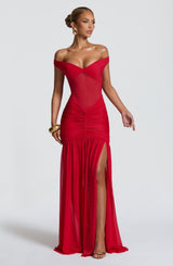 Alaya Maxi Dress - Red