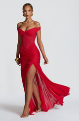 Alaya Maxi Dress - Red