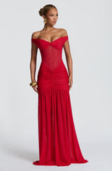 Alaya Maxi Dress - Red