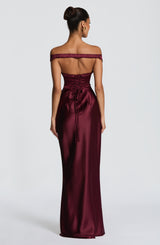 Aurelie Maxi Dress - Cherry Lacquer