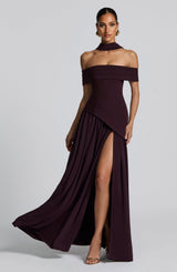 Delisha Maxi Dress - Plum