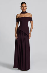Delisha Maxi Dress - Plum