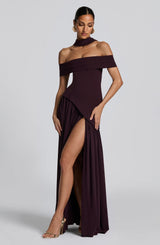 Delisha Maxi Dress - Plum