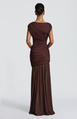 Demelia Maxi Dress - Plum Brown