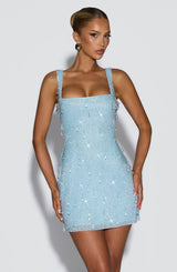 Julisse Mini Dress - Glacier Blue