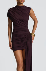 Marnia Mini Dress - Plum