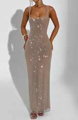 Petrine Maxi Dress - Gold